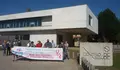 Concentración do BNG diante do centro de saúde de Panxón para reclamar a reactivación da atención presencial