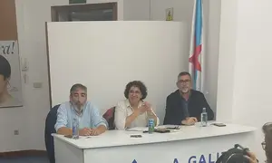 Iago Pereira, Manuela Rodr&iacute;guez e Xavier Rodr&iacute;guez.
