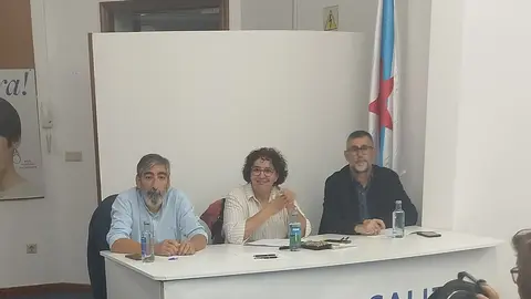 Iago Pereira, Manuela Rodr&iacute;guez e Xavier Rodr&iacute;guez.